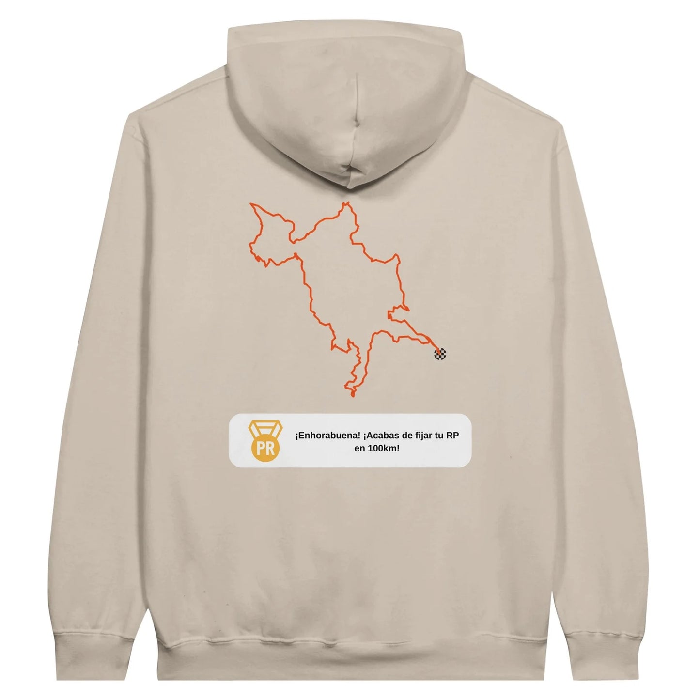 Sudadera con capucha de tejido polar "Predisposición para entrenar: deficiente" - Inspirada en el running | DaleDeporte