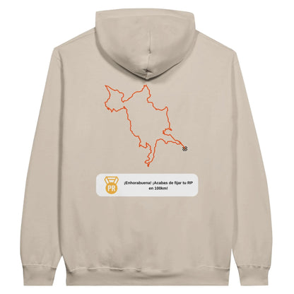 Sudadera con capucha de tejido polar "Predisposición para entrenar: deficiente" - Inspirada en el running | DaleDeporte