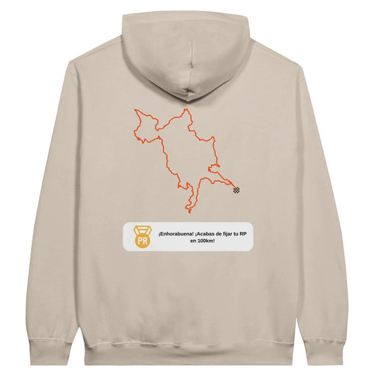 Sudadera con capucha de tejido polar "Predisposición para entrenar: deficiente" - Inspirada en el running | DaleDeporte